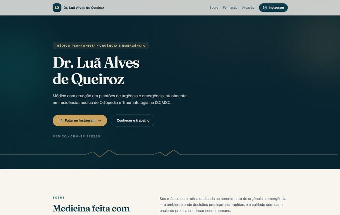 Site do Dr. Luã Alves de Queiroz