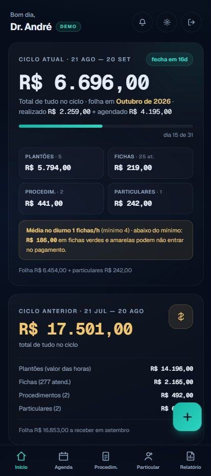 App de plantões: início